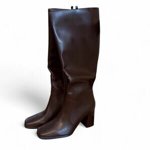 Elegant Brown Knee-High Women's Boots